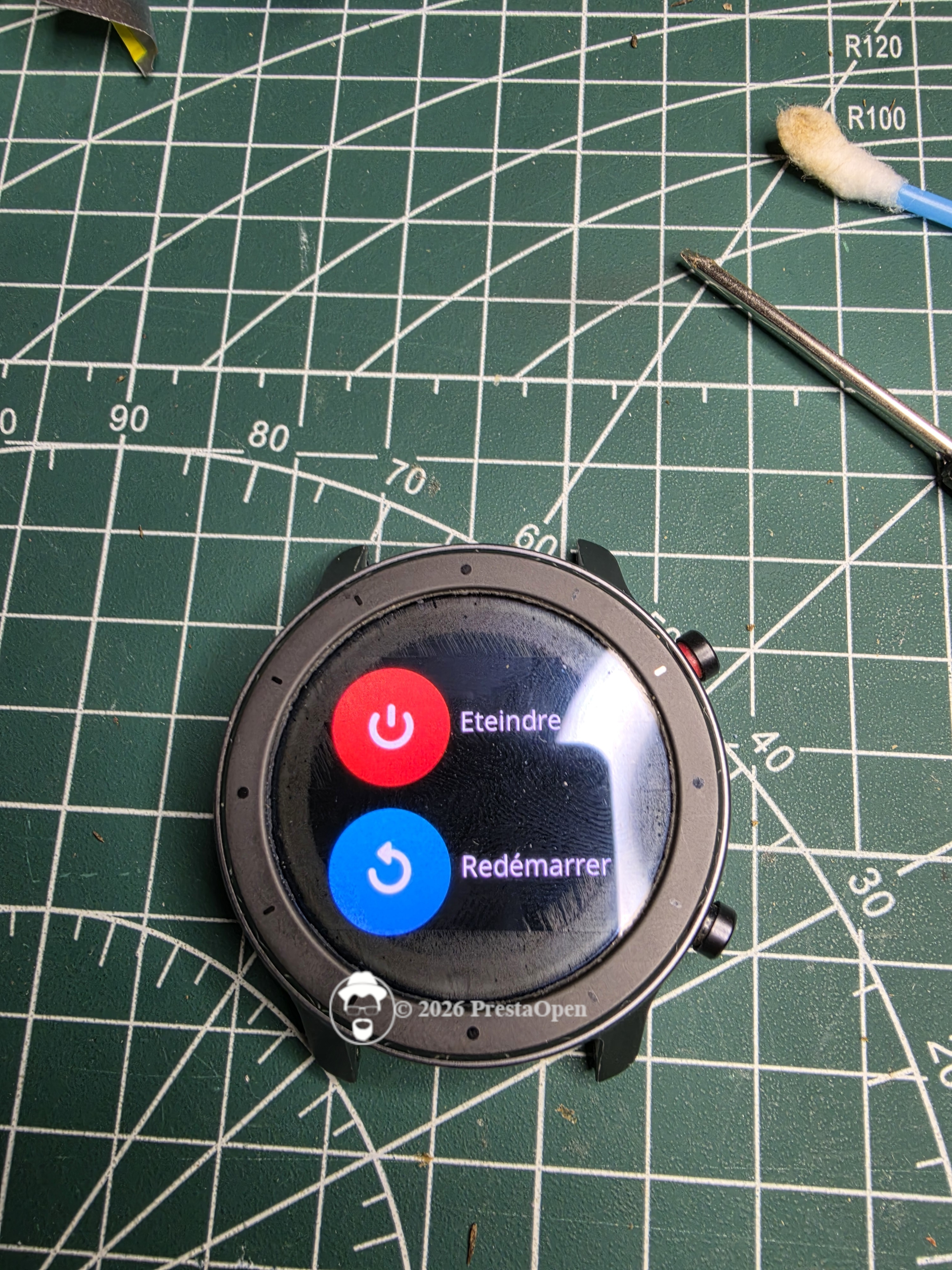 Oups la montre Amazfit GTR a redémarrer, il faut de nouveau l'éteindre Oups la montre Amazfit GTR a redémarrer, il faut de nouveau l'éteindre