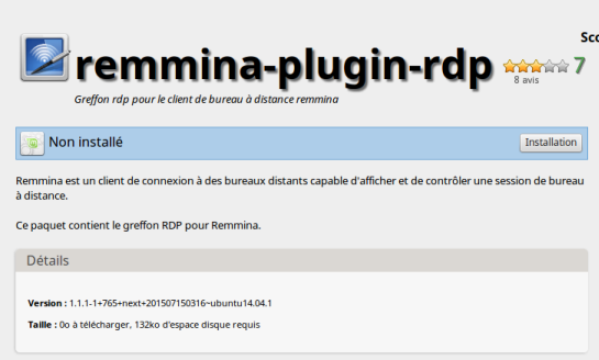 remmina-plugin-rdp non installé